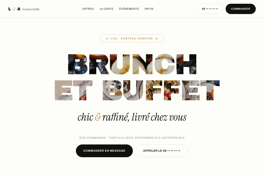 La Brunch et Buffet, site construit par Studio FLF